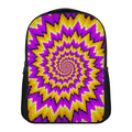 Spiral Expansion Moving Optical Illusion Casual Backpack