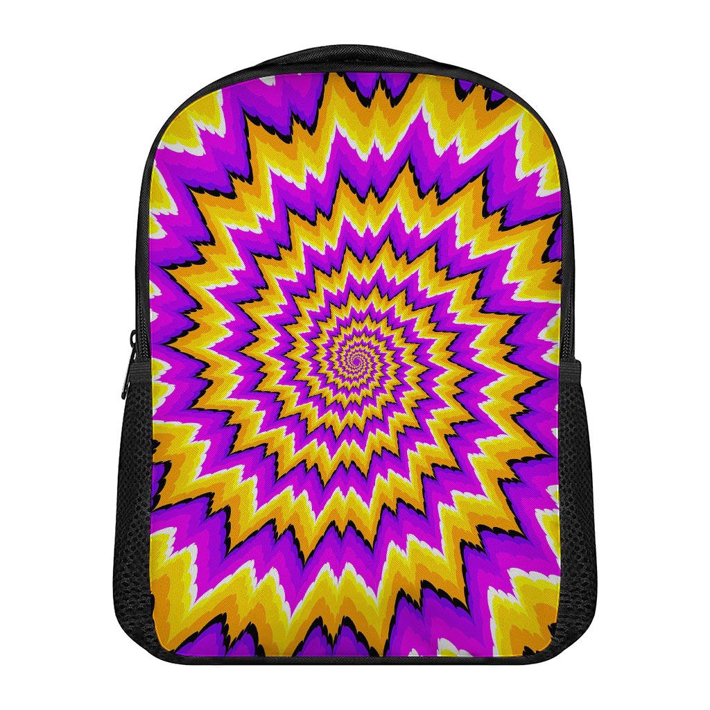 Spiral Expansion Moving Optical Illusion Casual Backpack