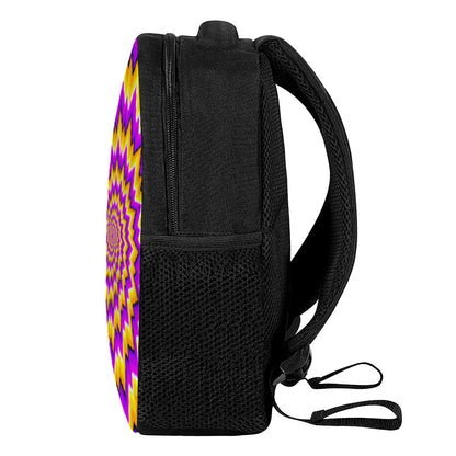 Spiral Expansion Moving Optical Illusion Casual Backpack