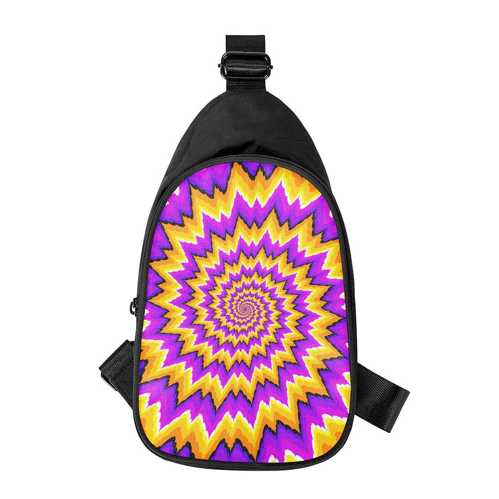 Spiral Expansion Moving Optical Illusion Chest Bag