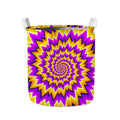 Spiral Expansion Moving Optical Illusion Collapsible Laundry Basket