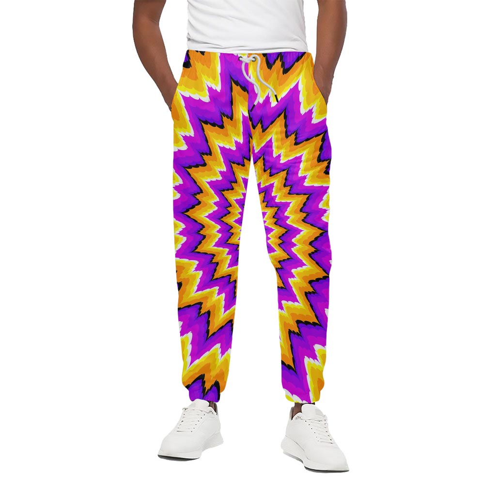 Spiral Expansion Moving Optical Illusion Cotton Pants