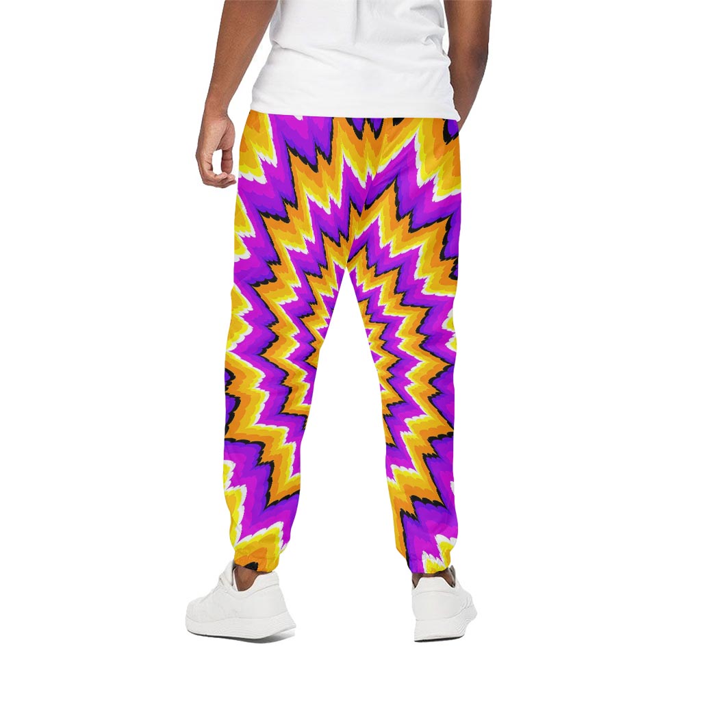 Spiral Expansion Moving Optical Illusion Cotton Pants