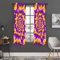 Spiral Expansion Moving Optical Illusion Grommet Curtain Panels
