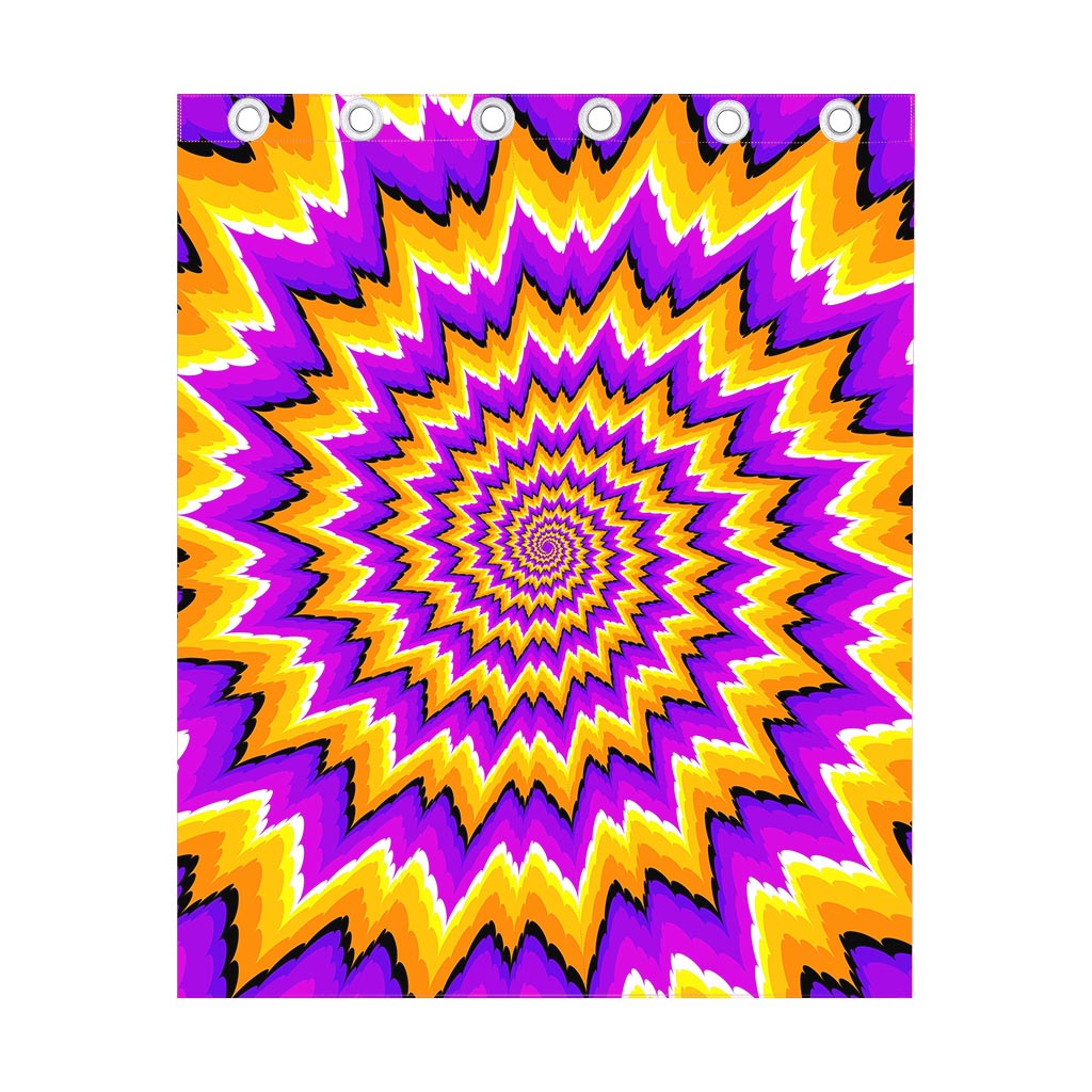Spiral Expansion Moving Optical Illusion Curtain