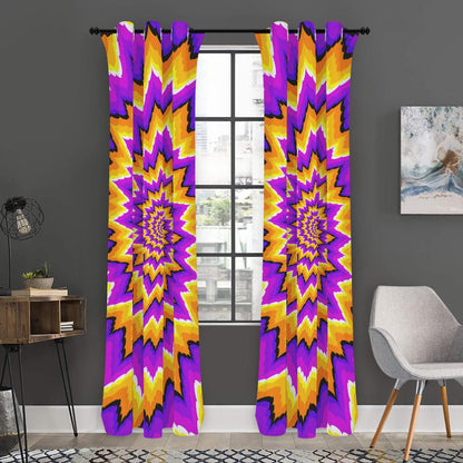 Spiral Expansion Moving Optical Illusion Curtain