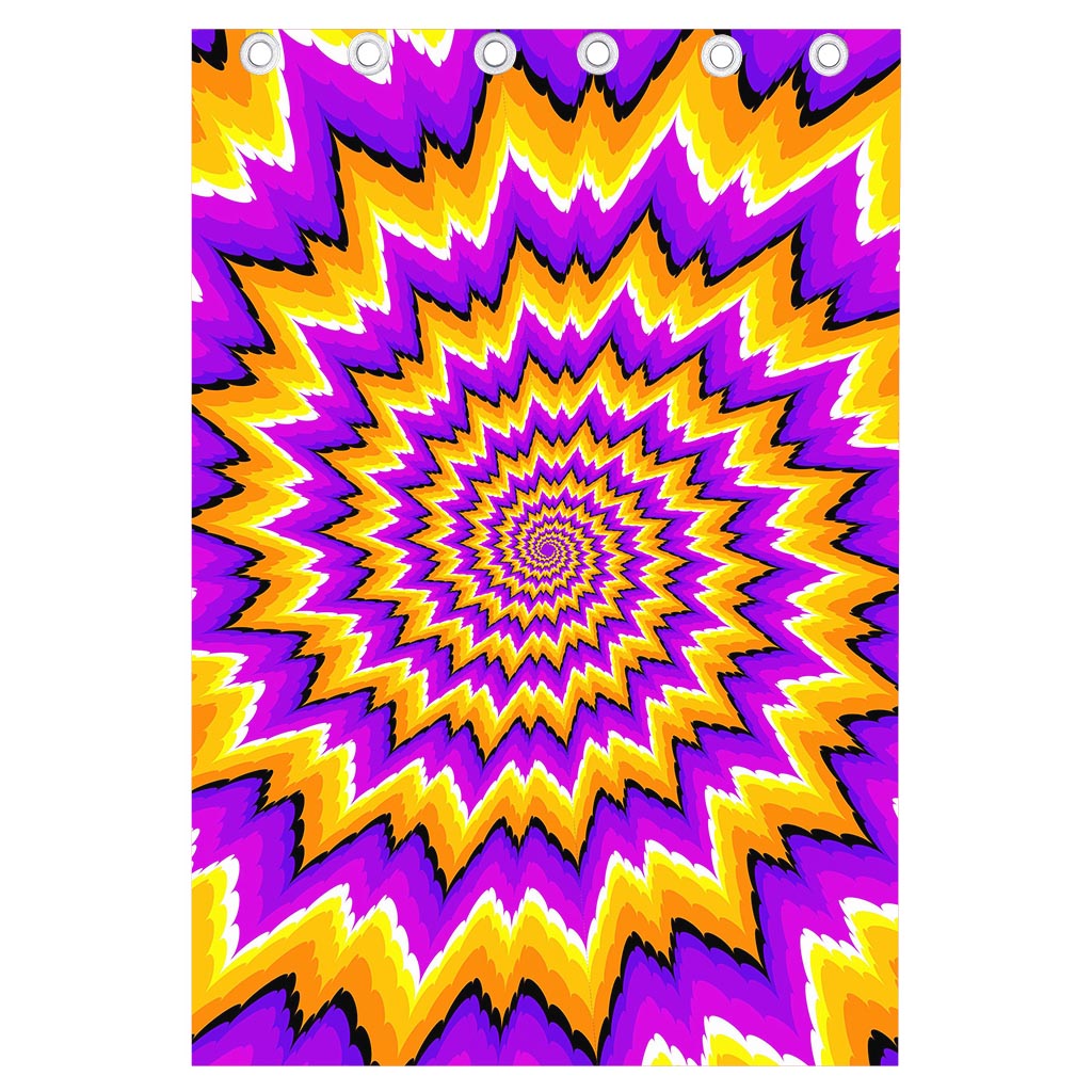 Spiral Expansion Moving Optical Illusion Curtain