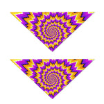 Spiral Expansion Moving Optical Illusion Dog Bandana