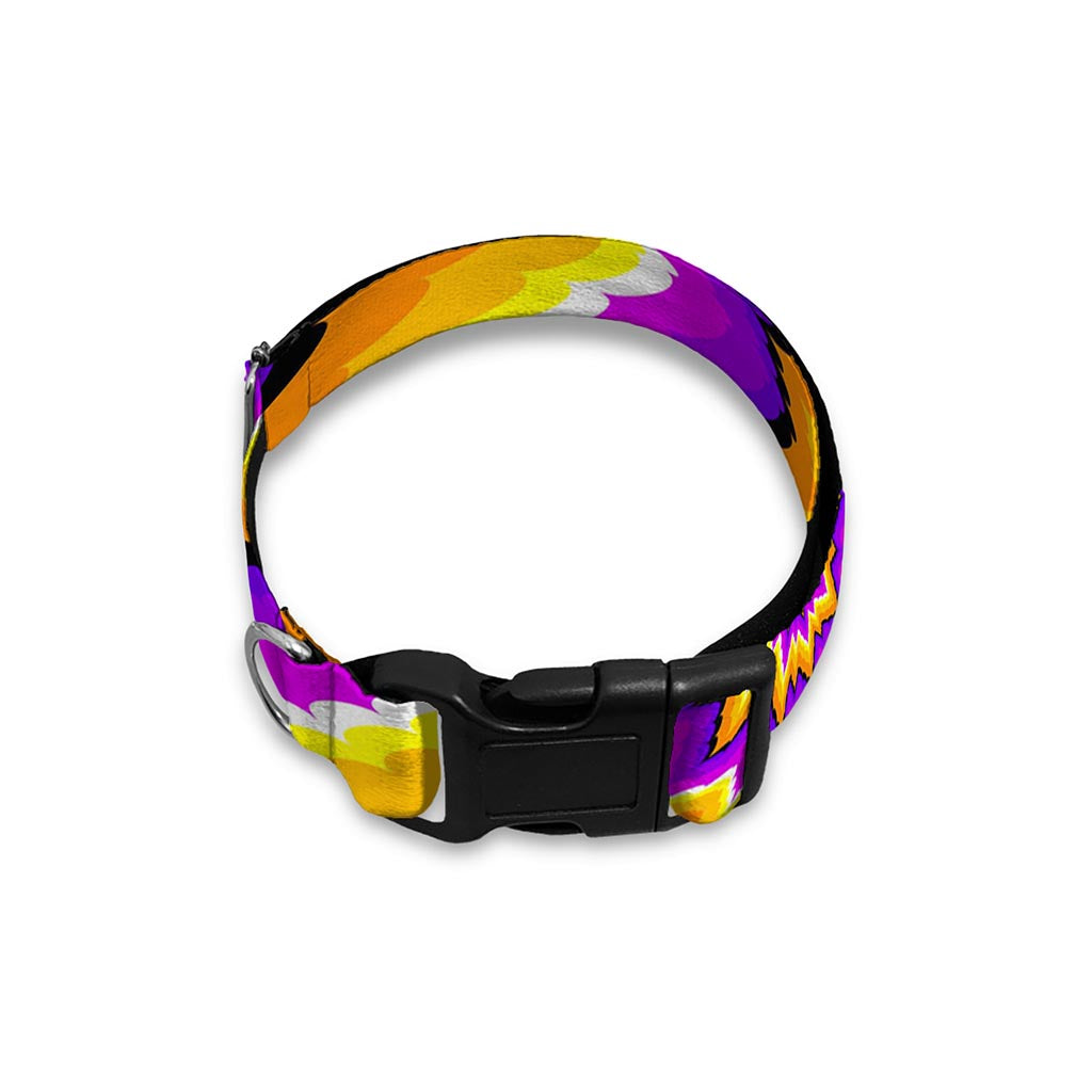 Spiral Expansion Moving Optical Illusion Dog Collar