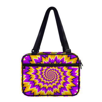 Spiral Expansion Moving Optical Illusion Double Strap Bible Bag