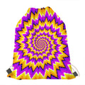 Spiral Expansion Moving Optical Illusion Drawstring Bag
