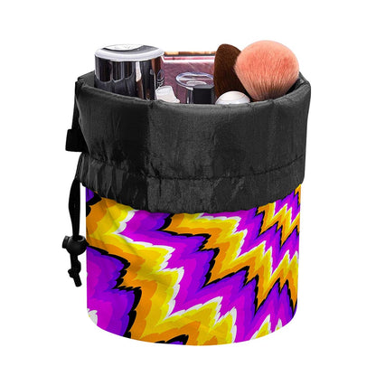Spiral Expansion Moving Optical Illusion Drawstring Makeup Bag