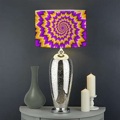 Spiral Expansion Moving Optical Illusion Drum Lamp Shade