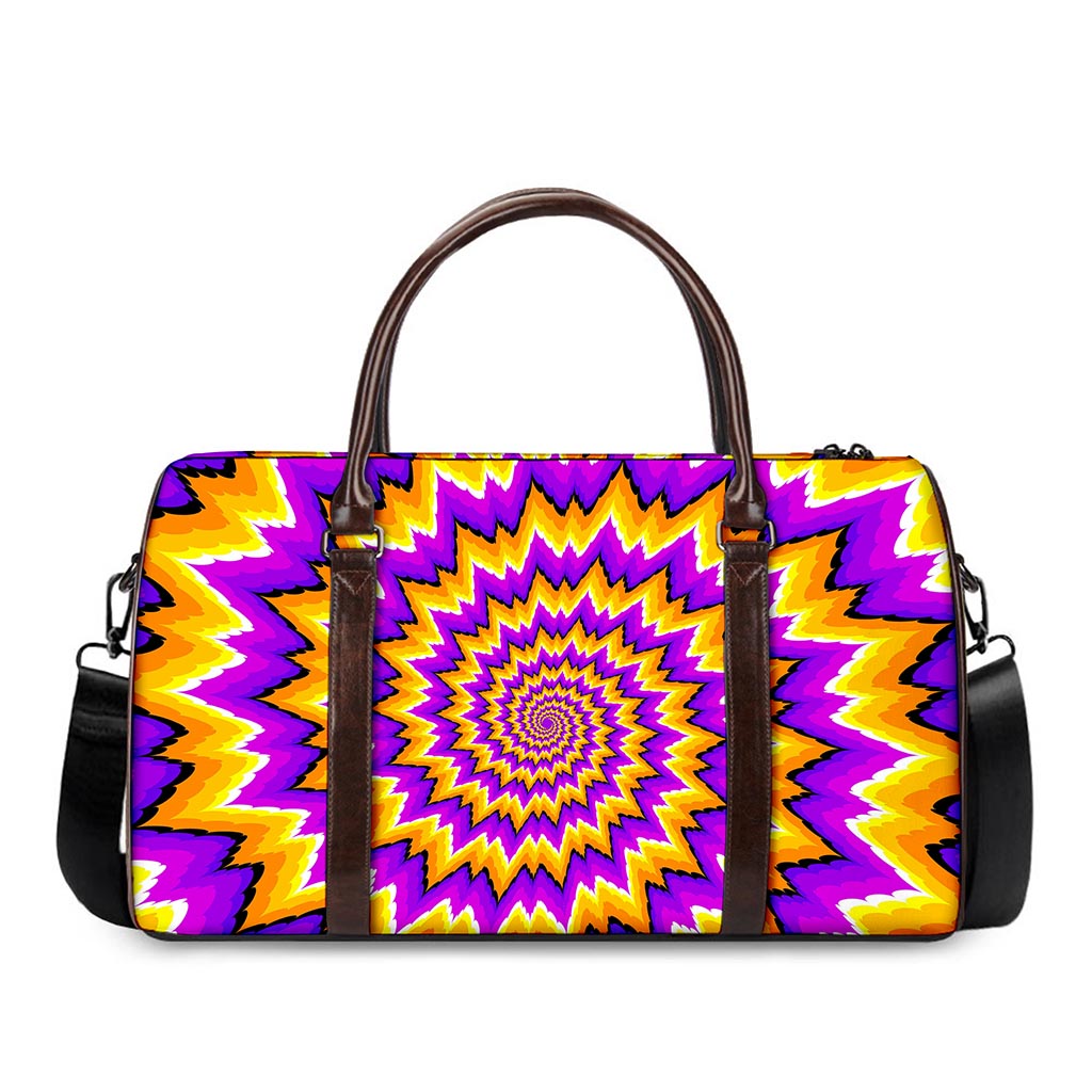 Spiral Expansion Moving Optical Illusion Duffle Bag