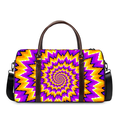 Spiral Expansion Moving Optical Illusion Duffle Bag