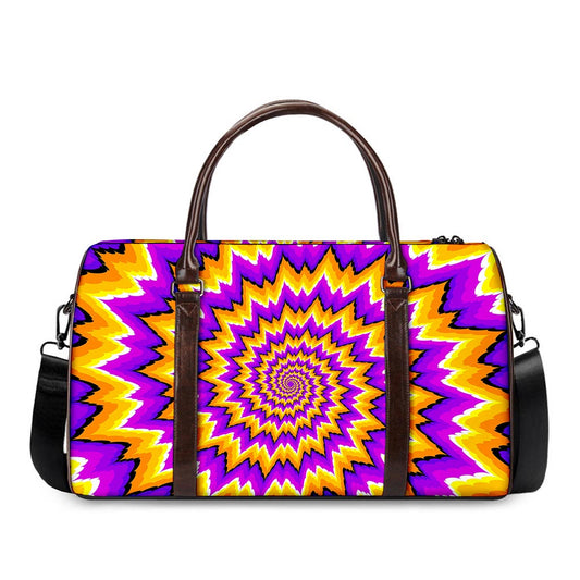 Spiral Expansion Moving Optical Illusion Duffle Bag