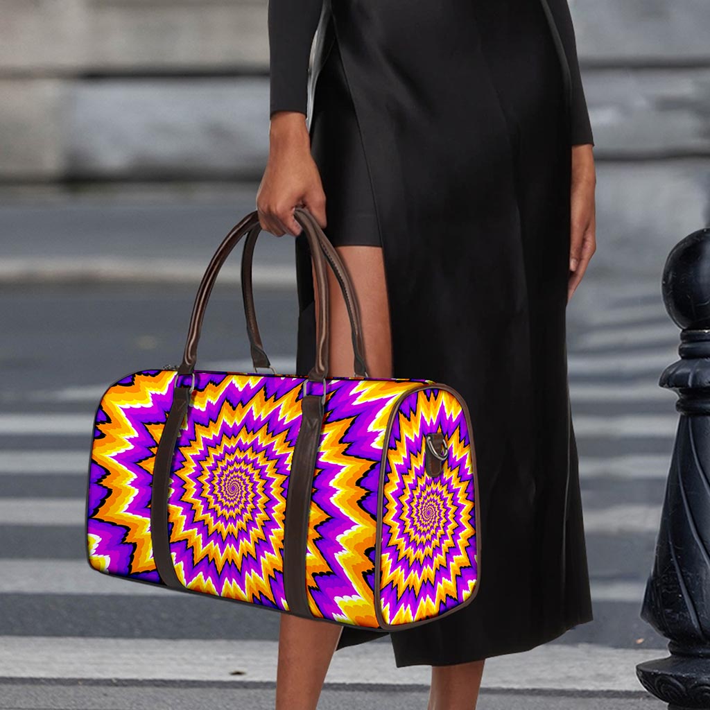 Spiral Expansion Moving Optical Illusion Duffle Bag