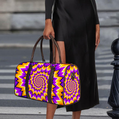 Spiral Expansion Moving Optical Illusion Duffle Bag