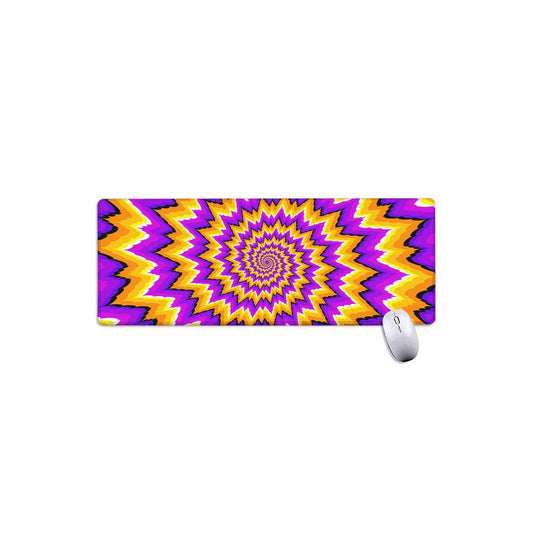 Spiral Expansion Moving Optical Illusion Extended Mouse Pad