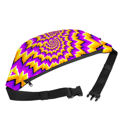 Spiral Expansion Moving Optical Illusion Fanny Pack