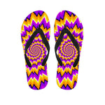 Spiral Expansion Moving Optical Illusion Flip Flops
