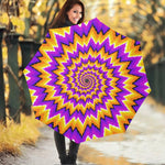 Spiral Expansion Moving Optical Illusion Foldable Umbrella