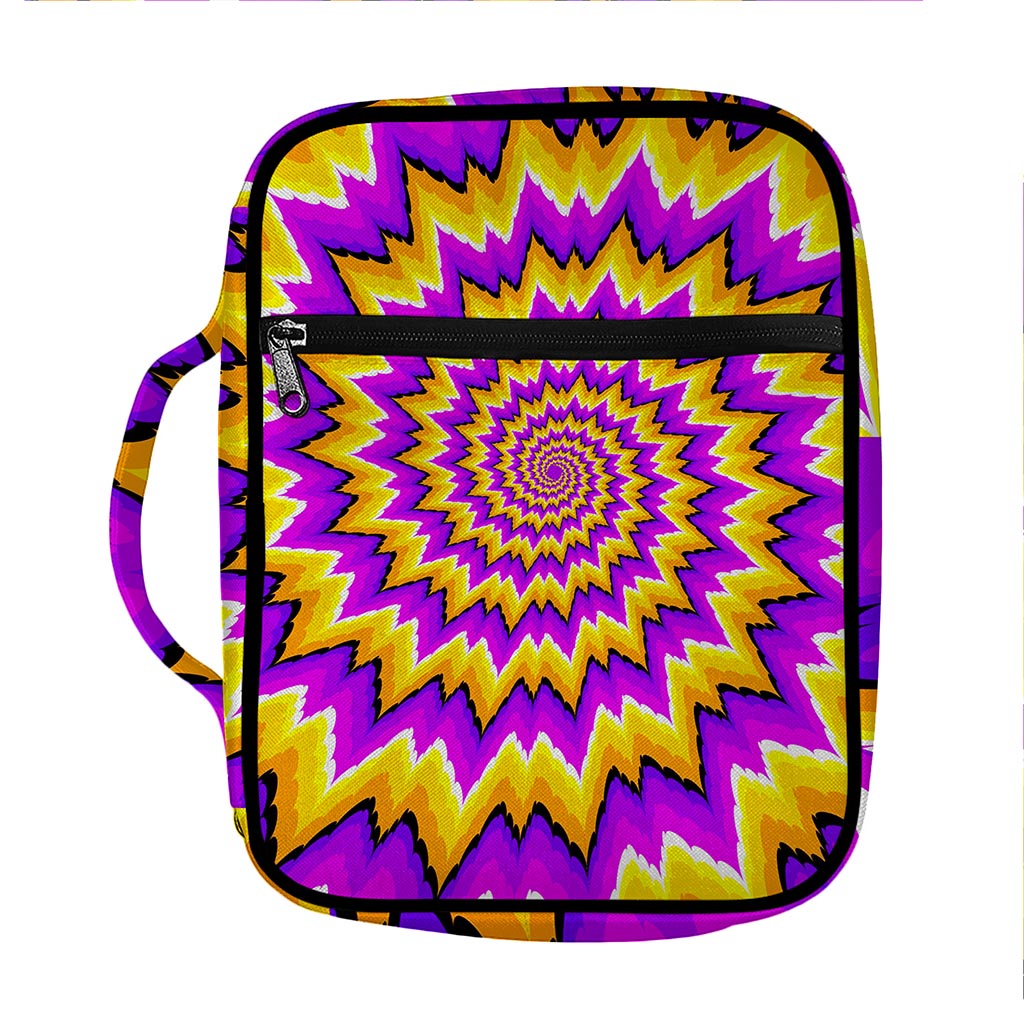Spiral Expansion Moving Optical Illusion Front Pocket Bible Bag