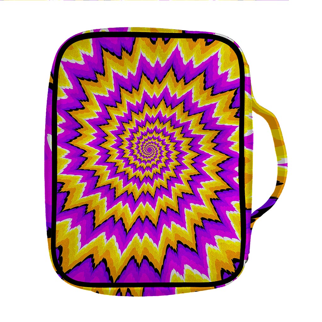 Spiral Expansion Moving Optical Illusion Front Pocket Bible Bag