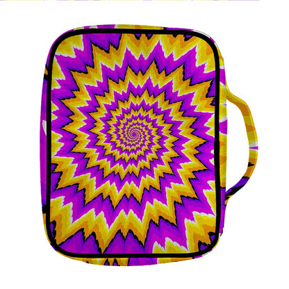 Spiral Expansion Moving Optical Illusion Front Pocket Bible Bag