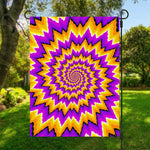 Spiral Expansion Moving Optical Illusion Garden Flag