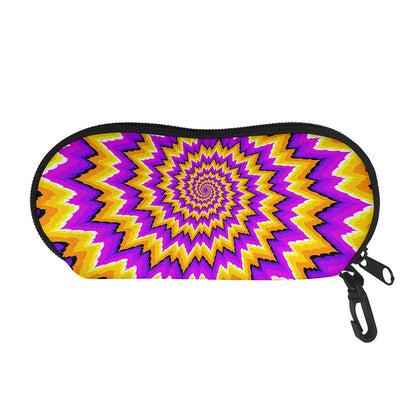 Spiral Expansion Moving Optical Illusion Glasses Case