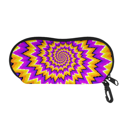 Spiral Expansion Moving Optical Illusion Glasses Case