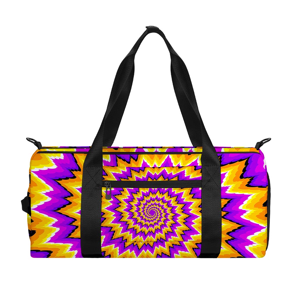 Spiral Expansion Moving Optical Illusion Gym Bag
