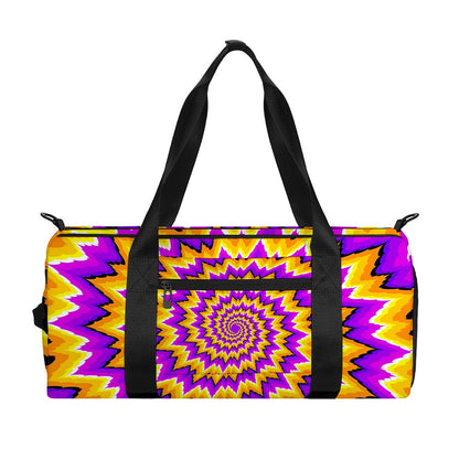 Spiral Expansion Moving Optical Illusion Gym Bag
