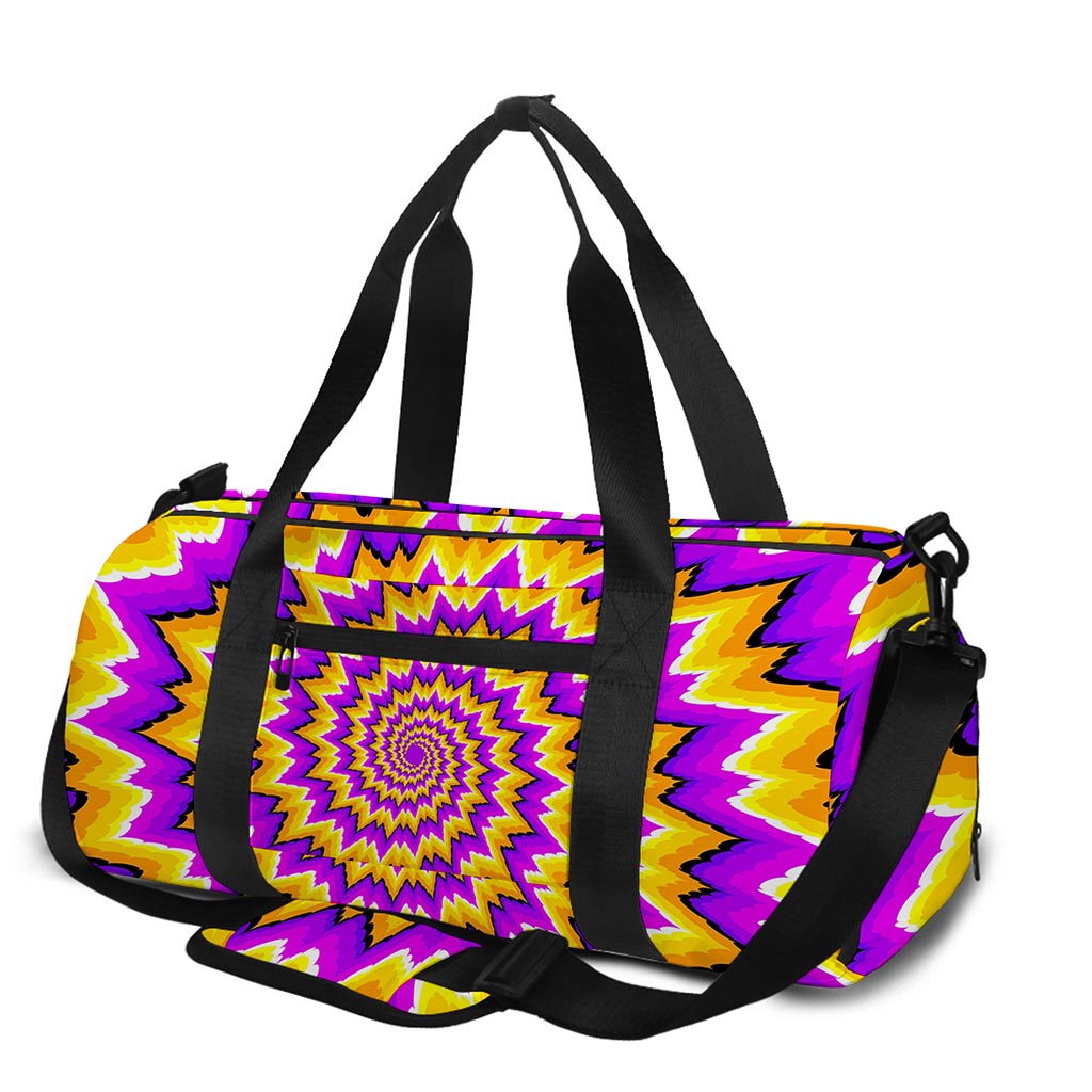 Spiral Expansion Moving Optical Illusion Gym Bag