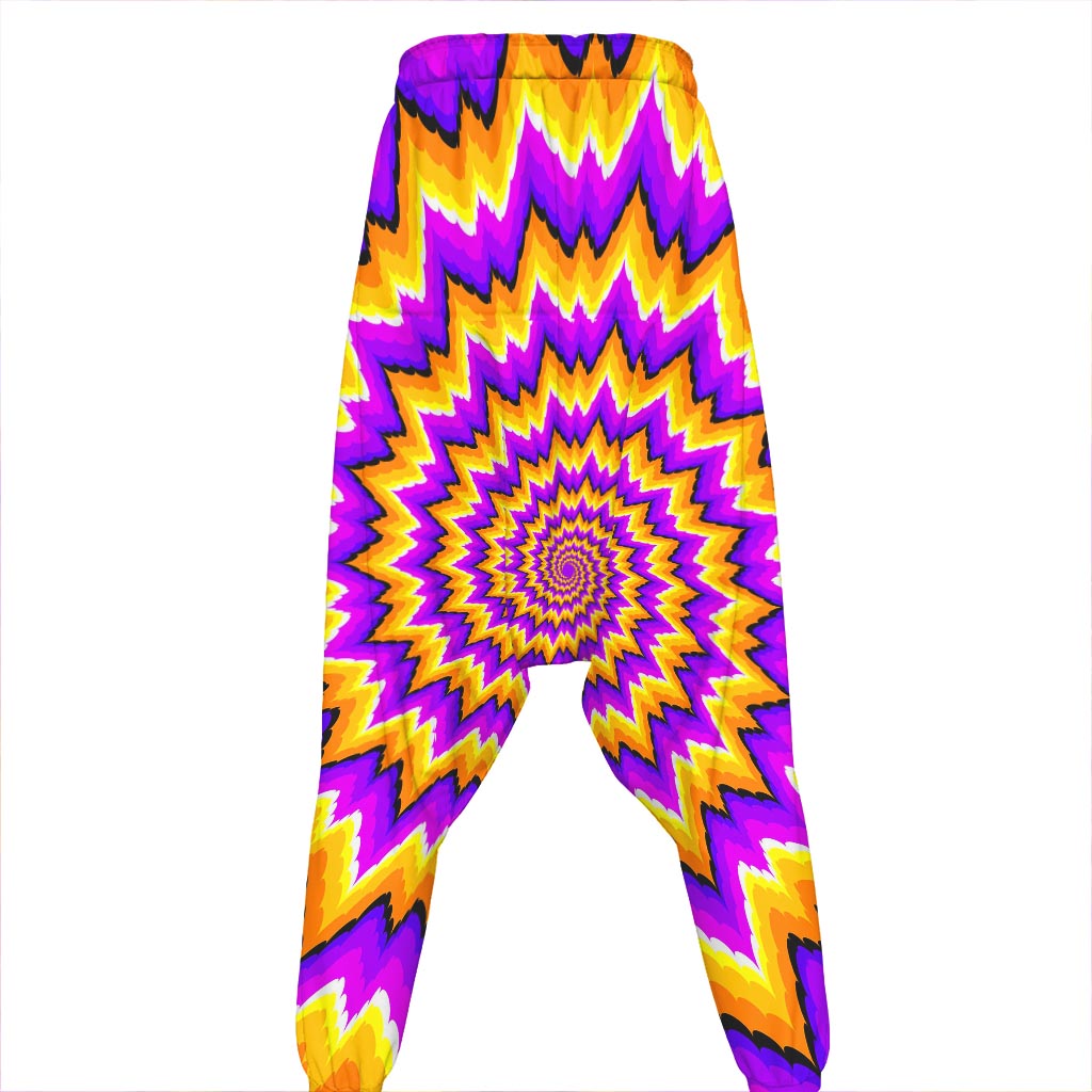 Spiral Expansion Moving Optical Illusion Hammer Pants