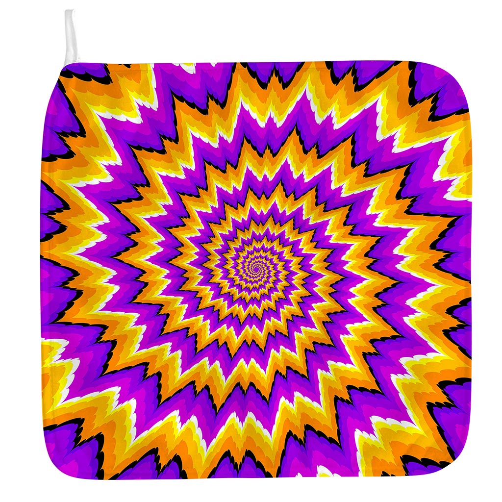 Spiral Expansion Moving Optical Illusion Hand Towel