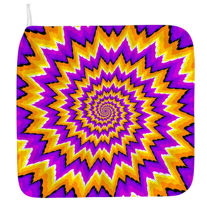 Spiral Expansion Moving Optical Illusion Hand Towel