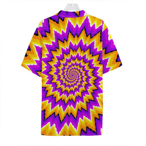 Spiral Expansion Moving Optical Illusion Hawaiian Shirt