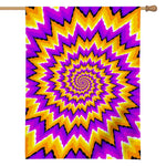 Spiral Expansion Moving Optical Illusion House Flag