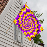 Spiral Expansion Moving Optical Illusion House Flag