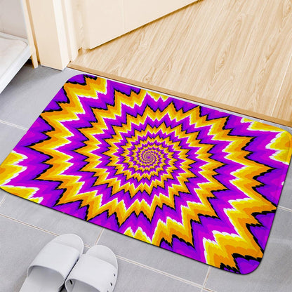 Spiral Expansion Moving Optical Illusion Indoor Door Mat
