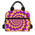Spiral Expansion Moving Optical Illusion Insulated Lunch Bag
