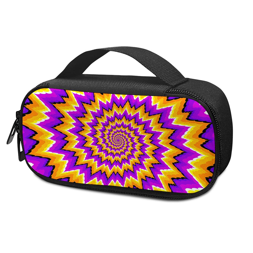 Spiral Expansion Moving Optical Illusion Insulin Cooler Travel Case