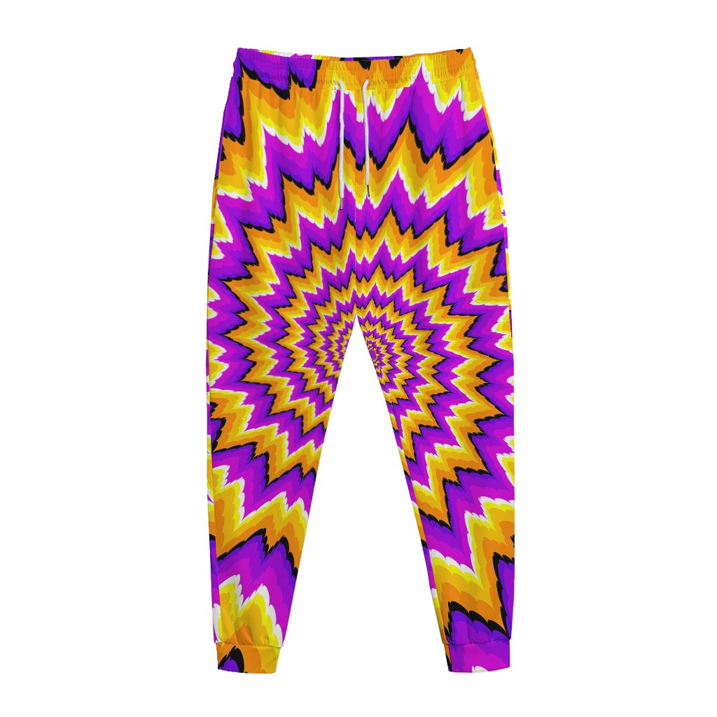 Spiral Expansion Moving Optical Illusion Jogger Pants