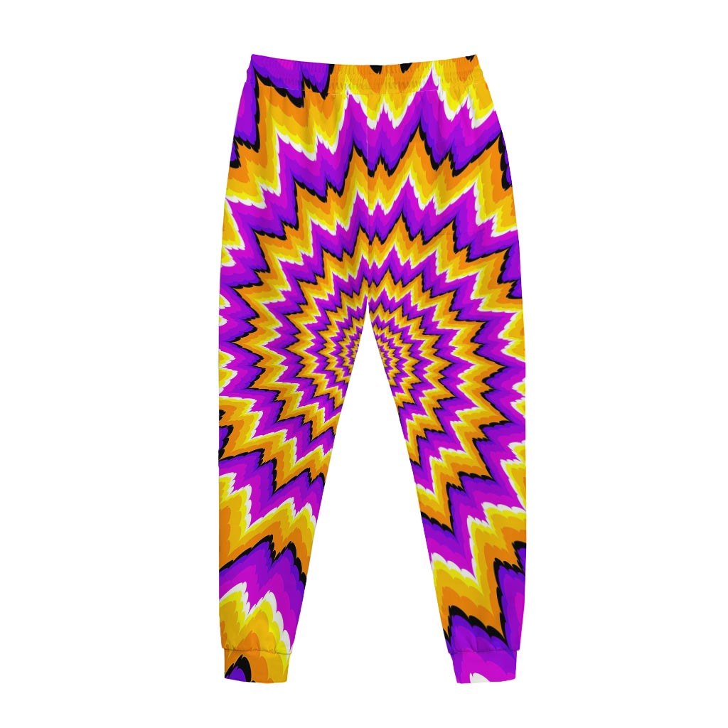 Spiral Expansion Moving Optical Illusion Jogger Pants