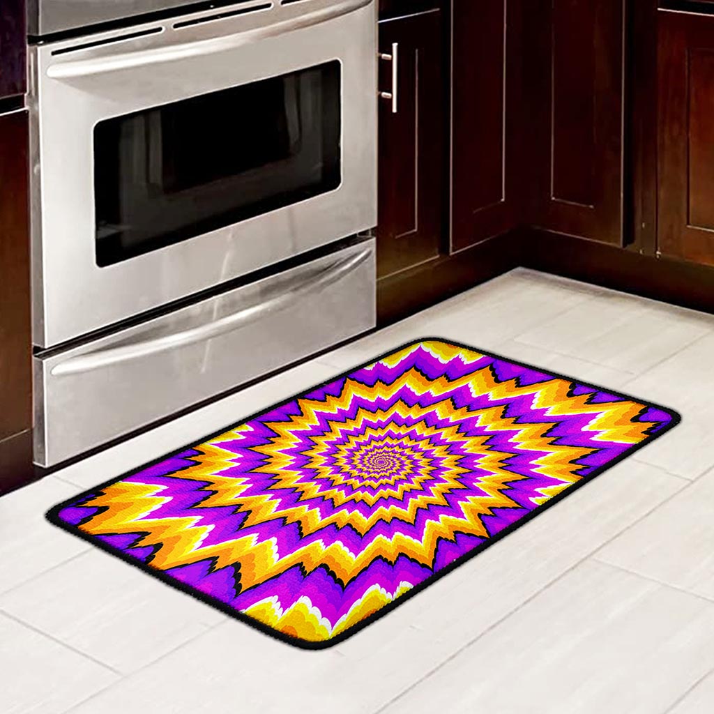 Spiral Expansion Moving Optical Illusion Kitchen Mat