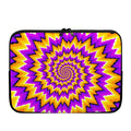 Spiral Expansion Moving Optical Illusion Laptop Sleeve
