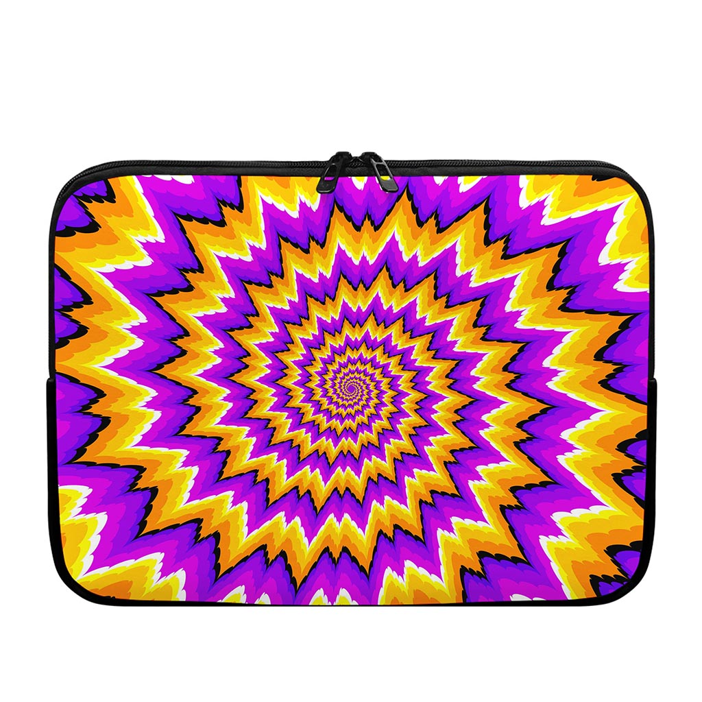 Spiral Expansion Moving Optical Illusion Laptop Sleeve