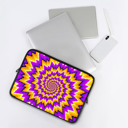 Spiral Expansion Moving Optical Illusion Laptop Sleeve